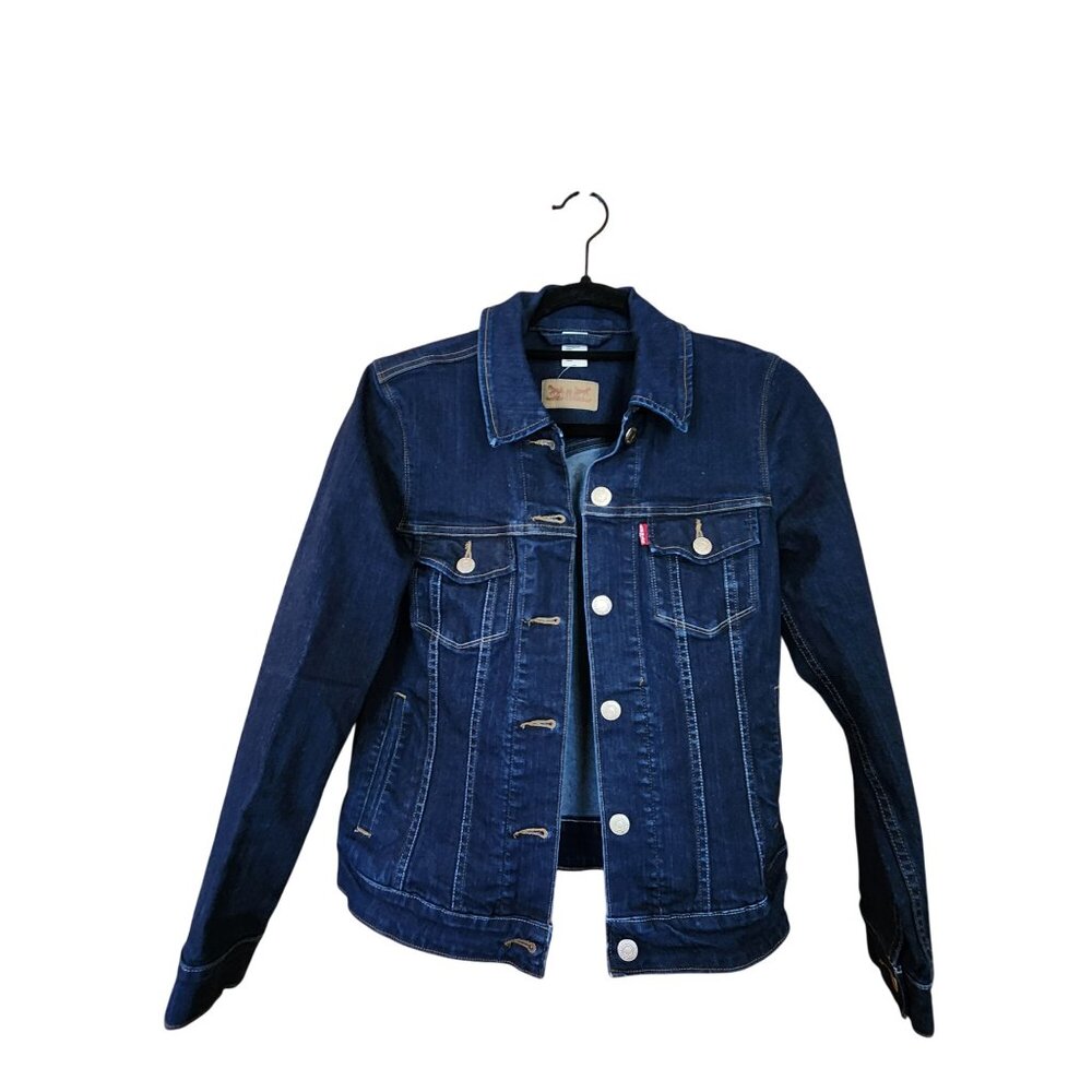 Levis Womens Classic Blue Denim Jean Jacket Size M